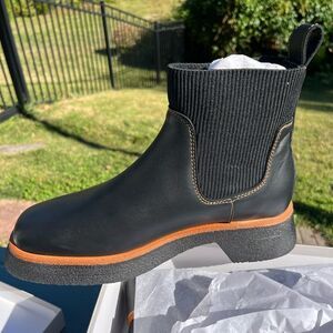 COS Chunky Pull On Leather Boots NIB